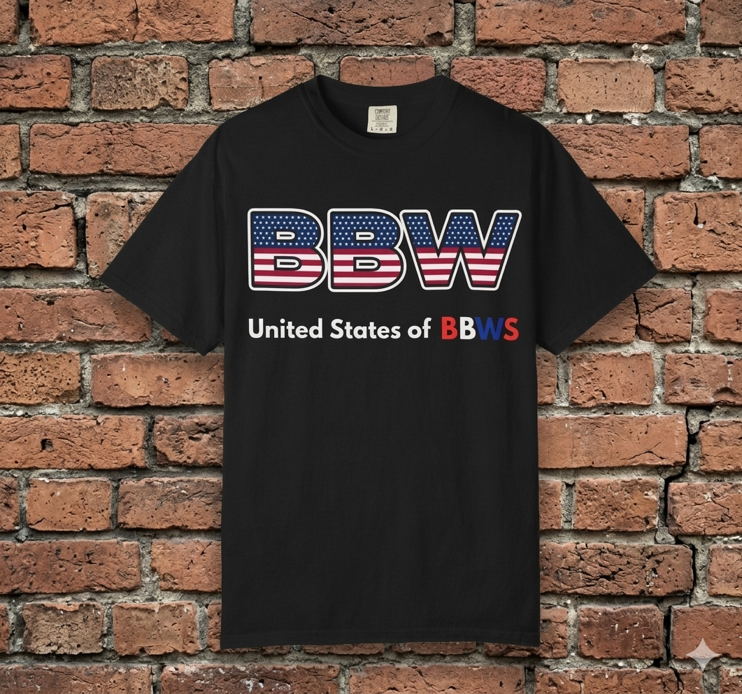 BBW American Flag T-Shirt — Patriotic Graphic Tee