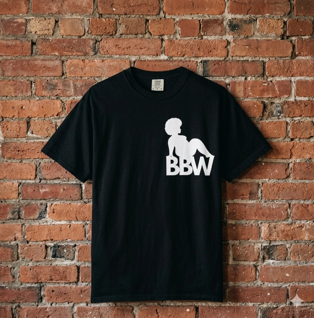 BBW LVR Silhouette T‑Shirt — Plus Size Pride Graphic Tee