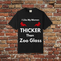 Thicker Than Zoo Glass— Minimal Red Mermaid Graphic T-Shirt