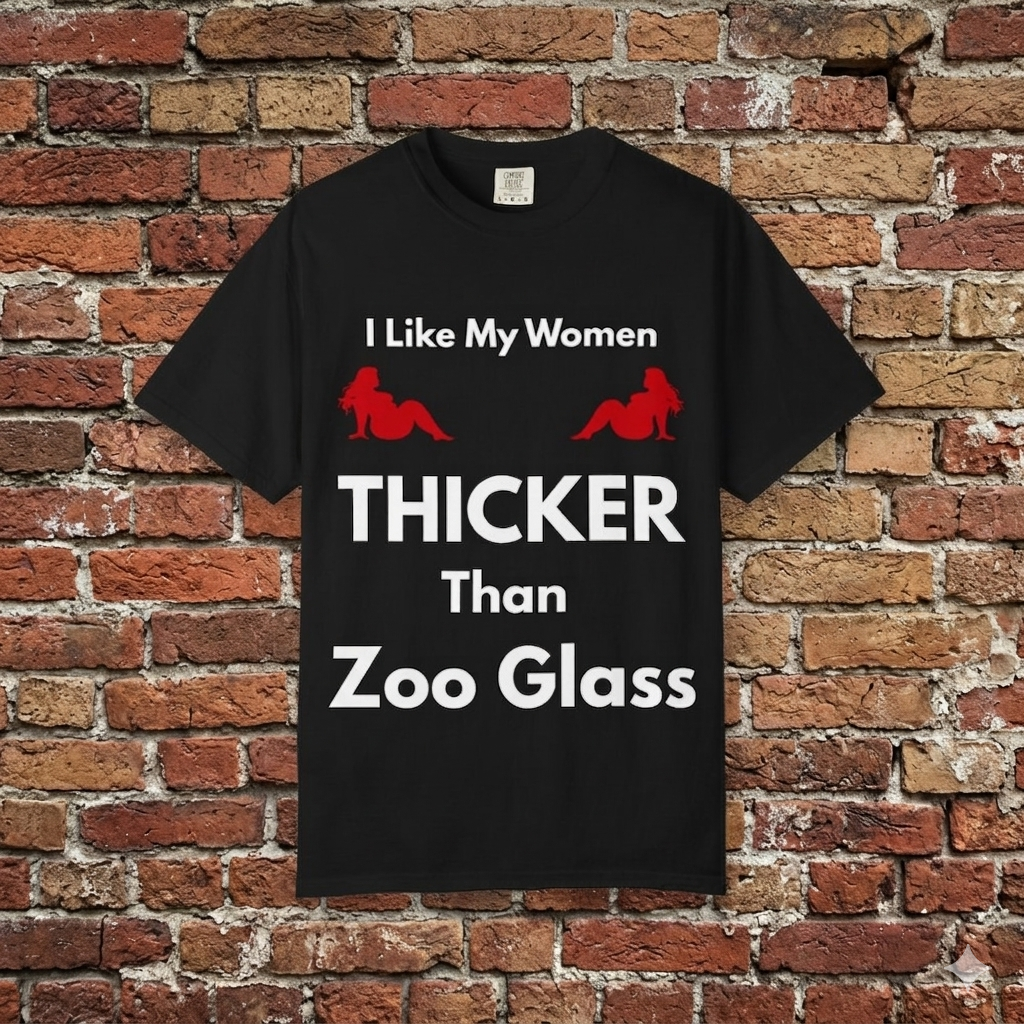 Thicker Than Zoo Glass— Minimal Red Mermaid Graphic T-Shirt
