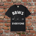 BBWS vs Everyone Minimal Outline Mermaid T-Shirt — Subtle Beachy Graphic Tee