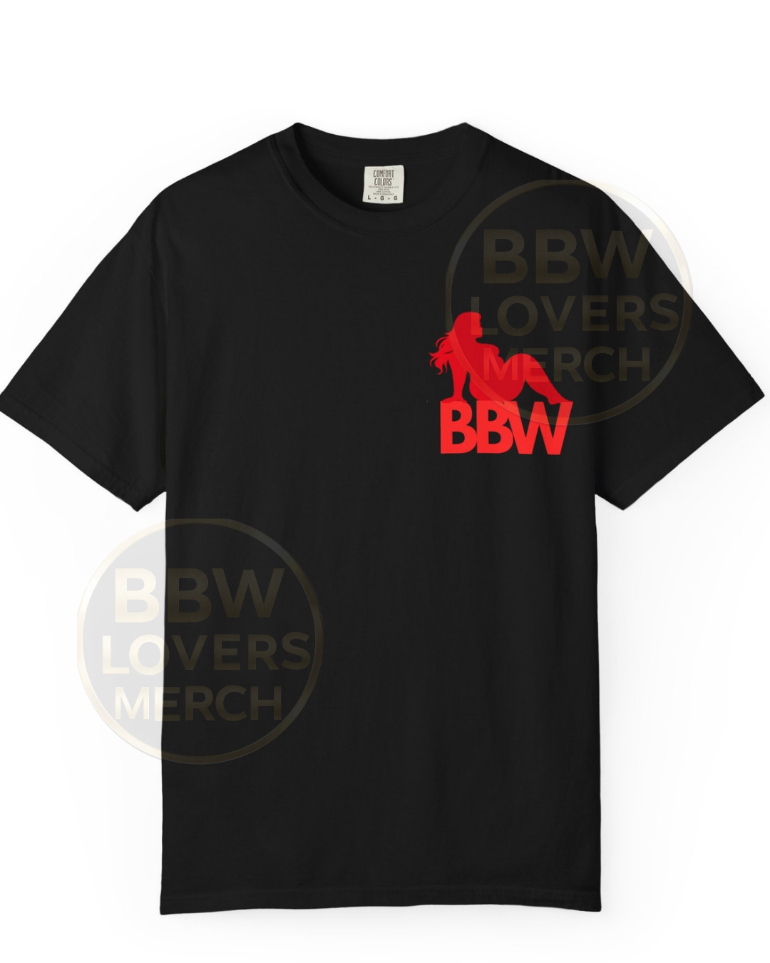 BBW LVR Silhouette Tee - Retro Red Pinup Graphic T-Shirt