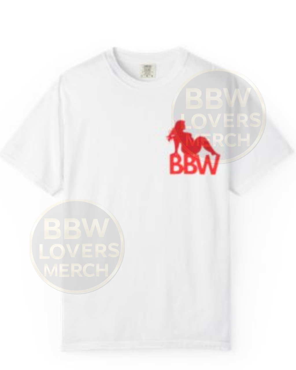 BBW LVR Silhouette Tee - Retro Red Pinup Graphic T-Shirt
