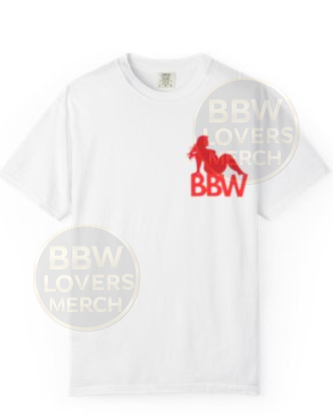BBW LVR Silhouette Tee - Retro Red Pinup Graphic T-Shirt