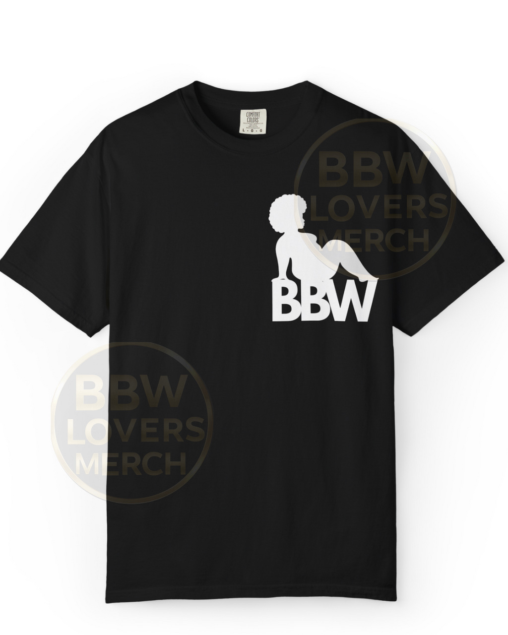 BBW LVR Silhouette T‑Shirt — Plus Size Pride Graphic Tee