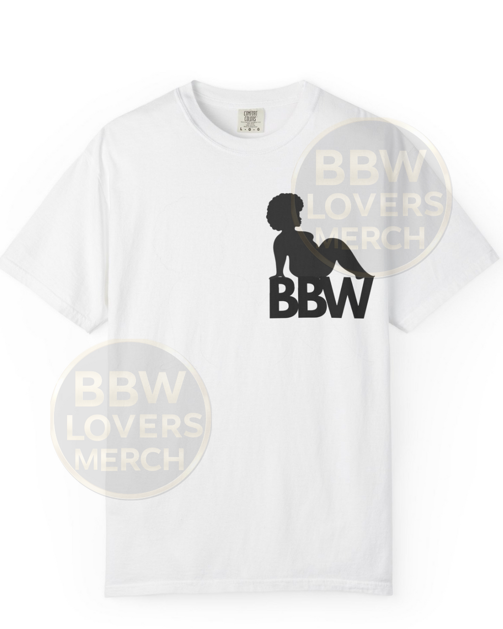 BBW LVR Silhouette T‑Shirt — Plus Size Pride Graphic Tee
