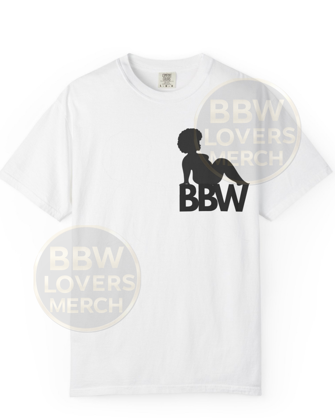 BBW LVR Silhouette T‑Shirt — Plus Size Pride Graphic Tee