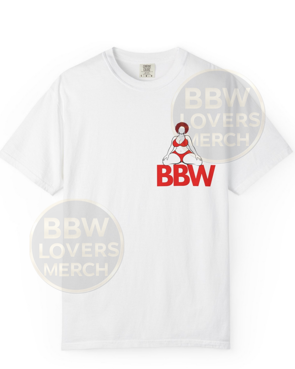 BBW LVR Retro Pinup T-Shirt — Curvy Pride Graphic Tee