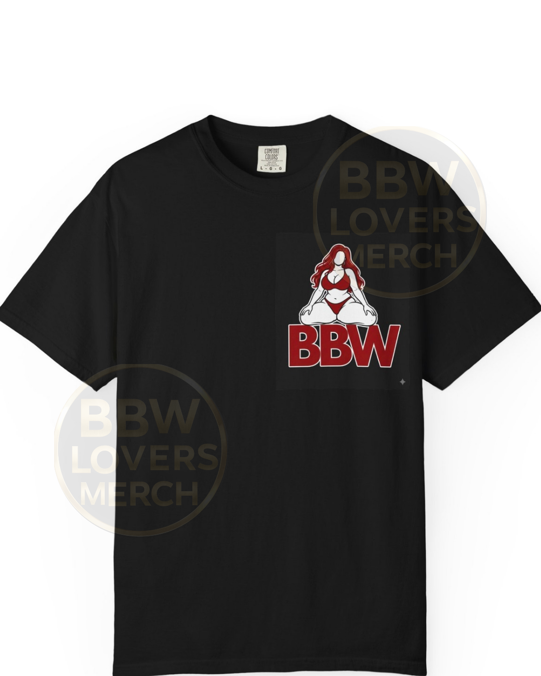 BBW LVR Pinup Graphic T-Shirt – Retro Curvy Pride Tee