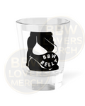 BBW Belly Shot Glass — 1.5oz Curvy Body Positive Party Shooter