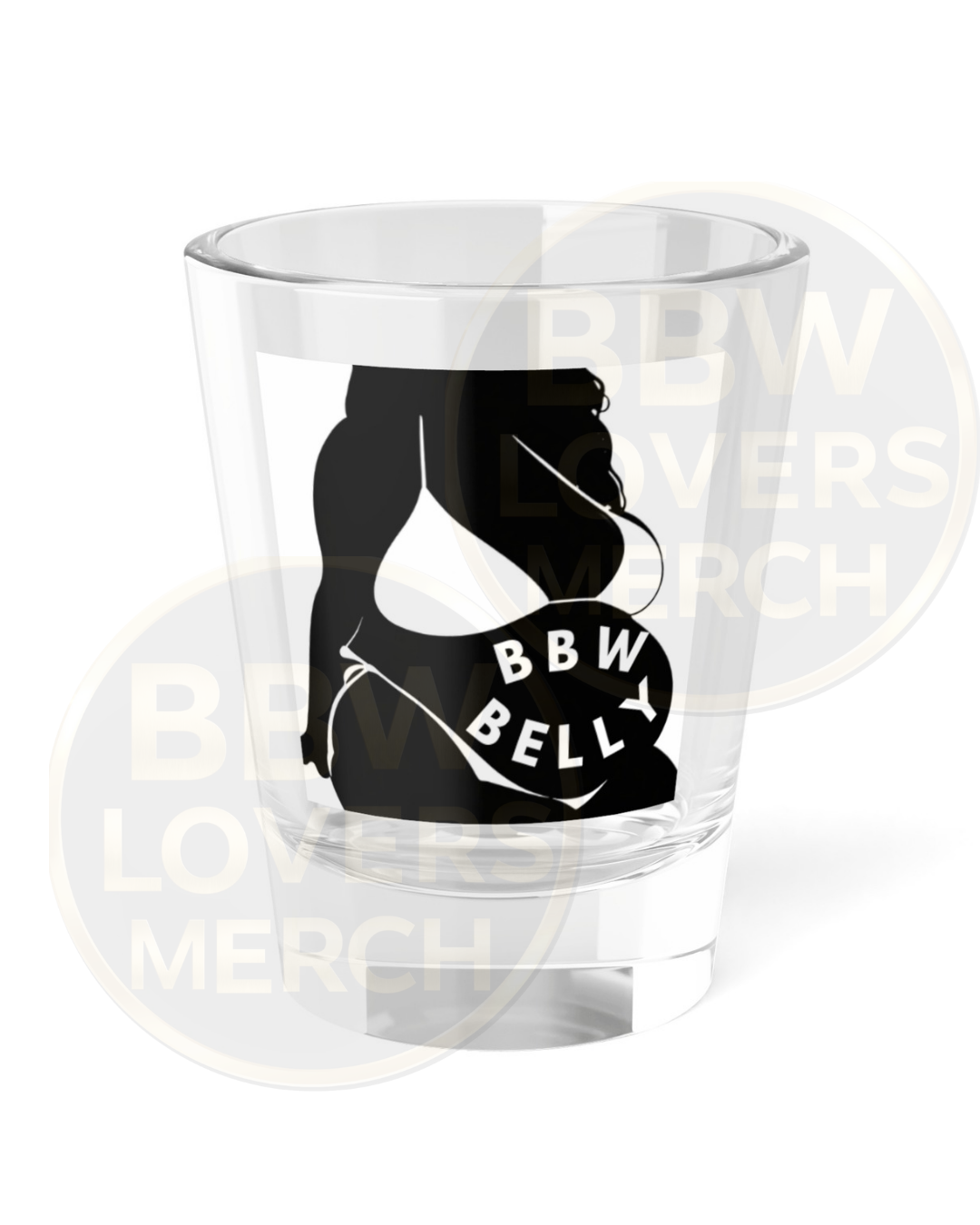 BBW Belly Shot Glass — 1.5oz Curvy Body Positive Party Shooter