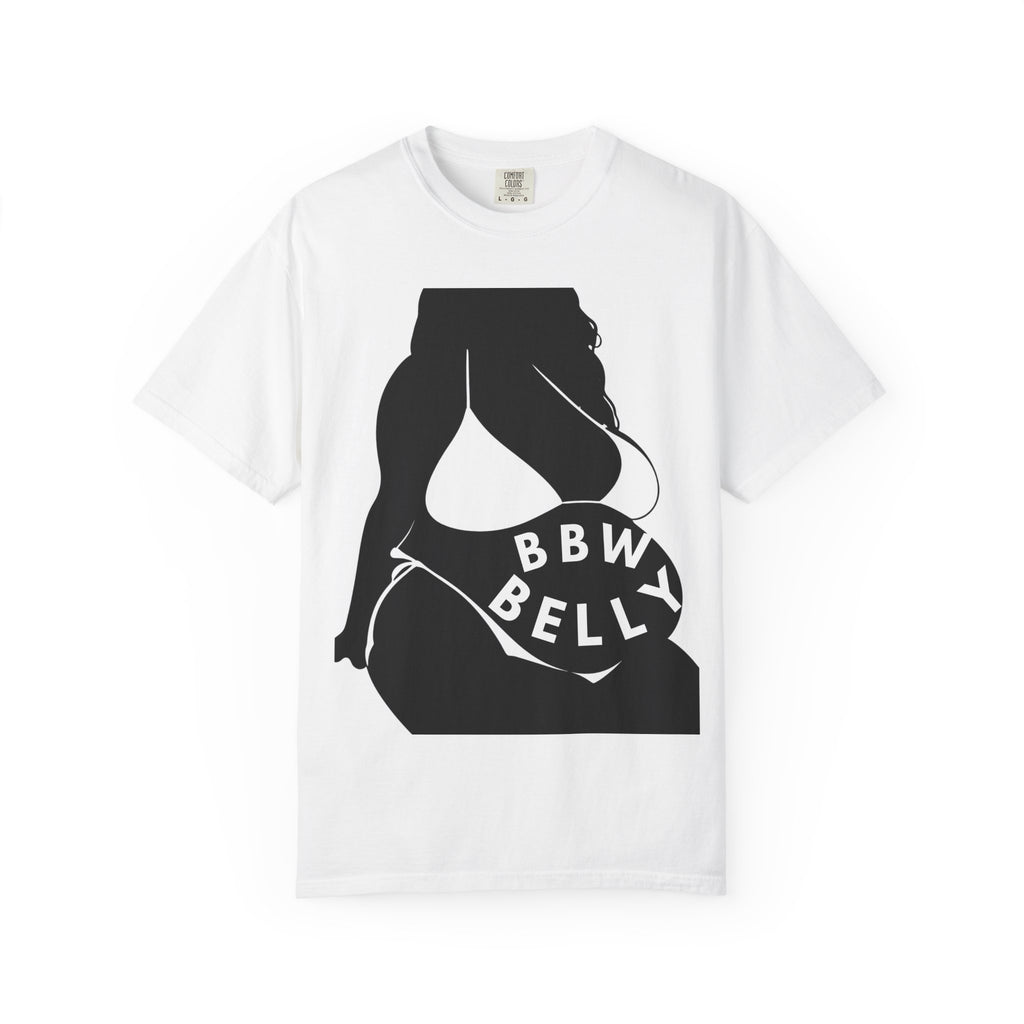 BBW Belly Graphic T-Shirt — Body Positive Plus-Size Silhouette Tee