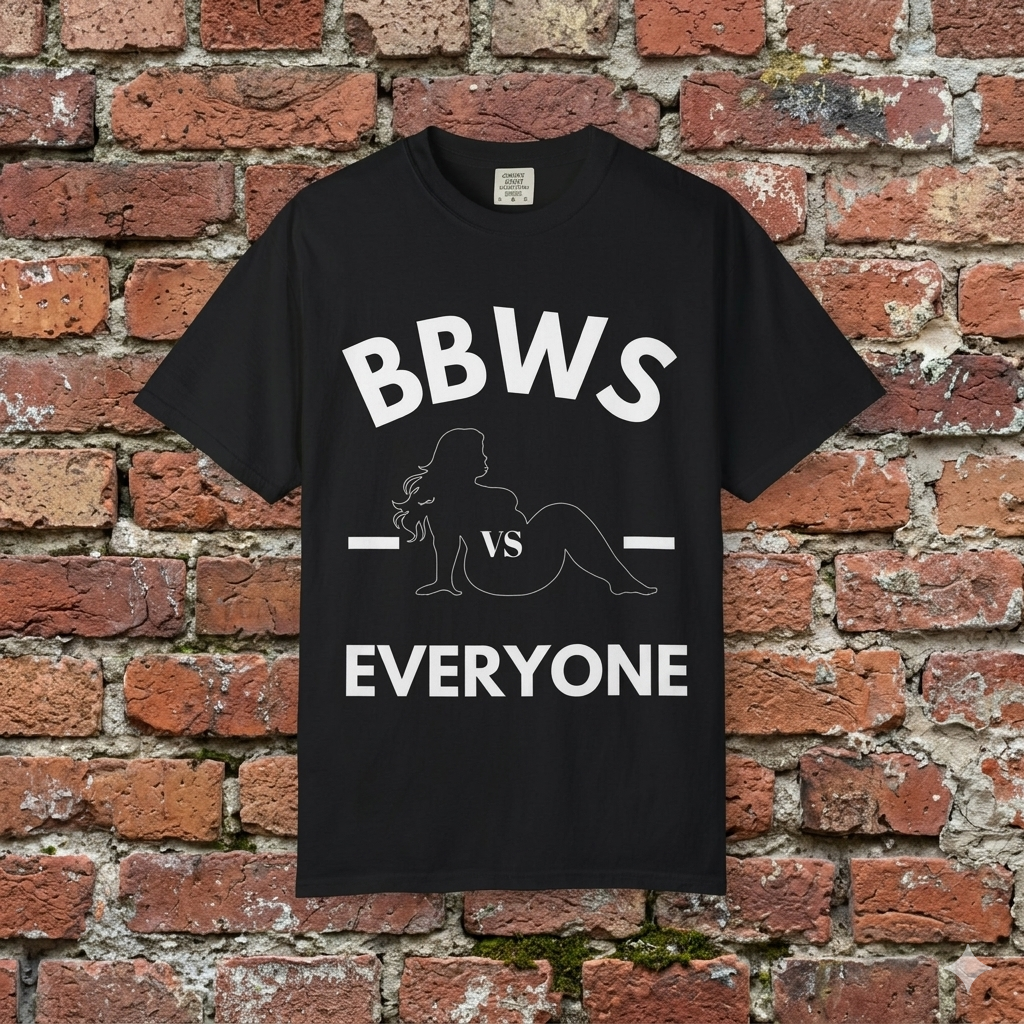 BBWS vs Everyone Minimal Outline Mermaid T-Shirt — Subtle Beachy Graphic Tee
