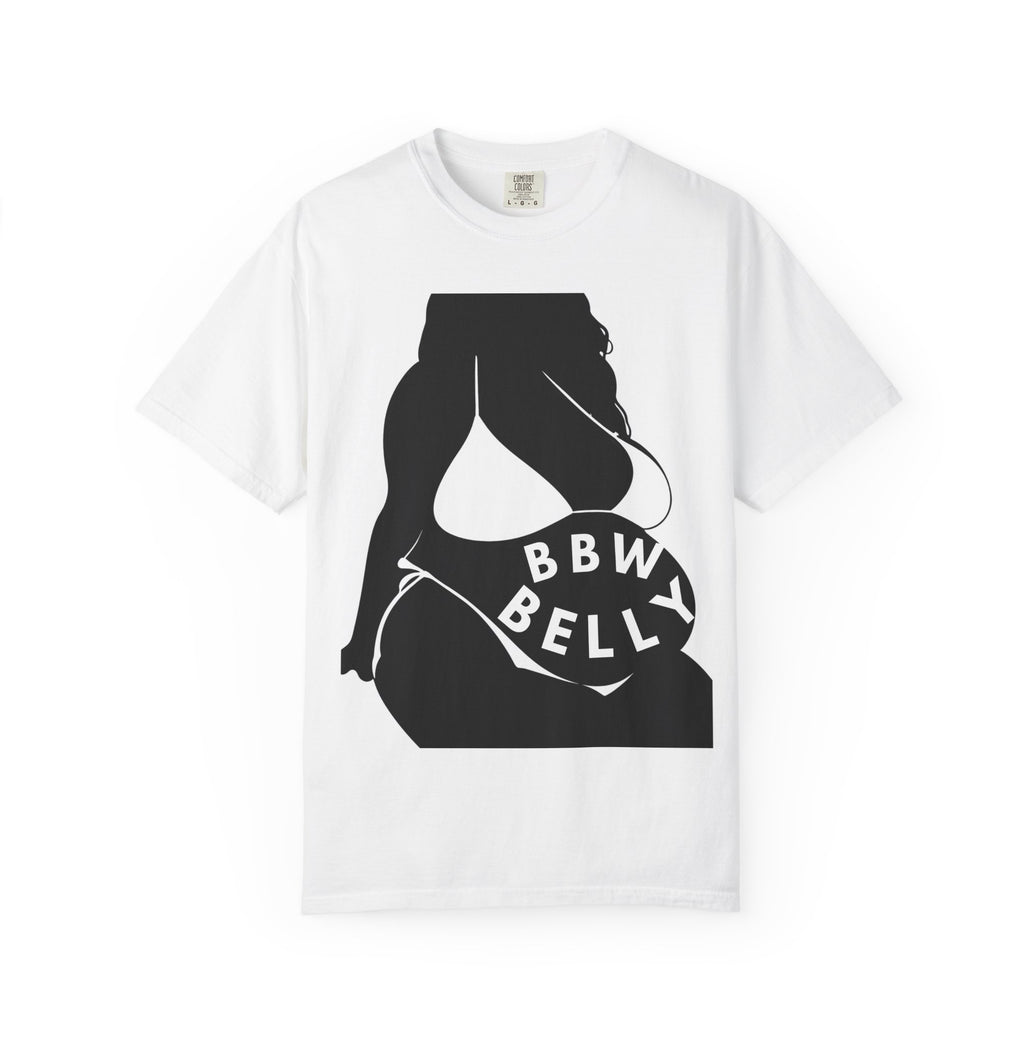 BBW Belly Graphic T-Shirt — Body Positive Plus-Size Silhouette Tee