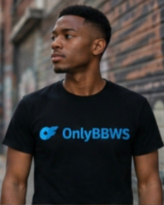OnlyBBWS Logo T-Shirt — Casual White Graphic Tee