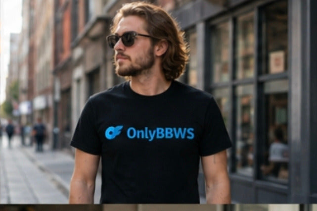 OnlyBBWS Logo T-Shirt — Casual White Graphic Tee