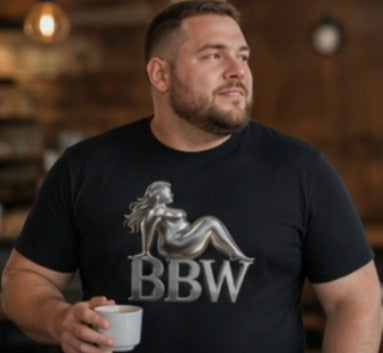 BBW Chrome Sculpture T-Shirt — Curvy Body Positive Graphic Tee