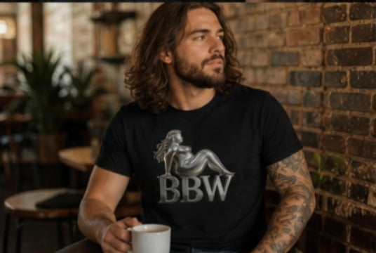 BBW Chrome Sculpture T-Shirt — Curvy Body Positive Graphic Tee