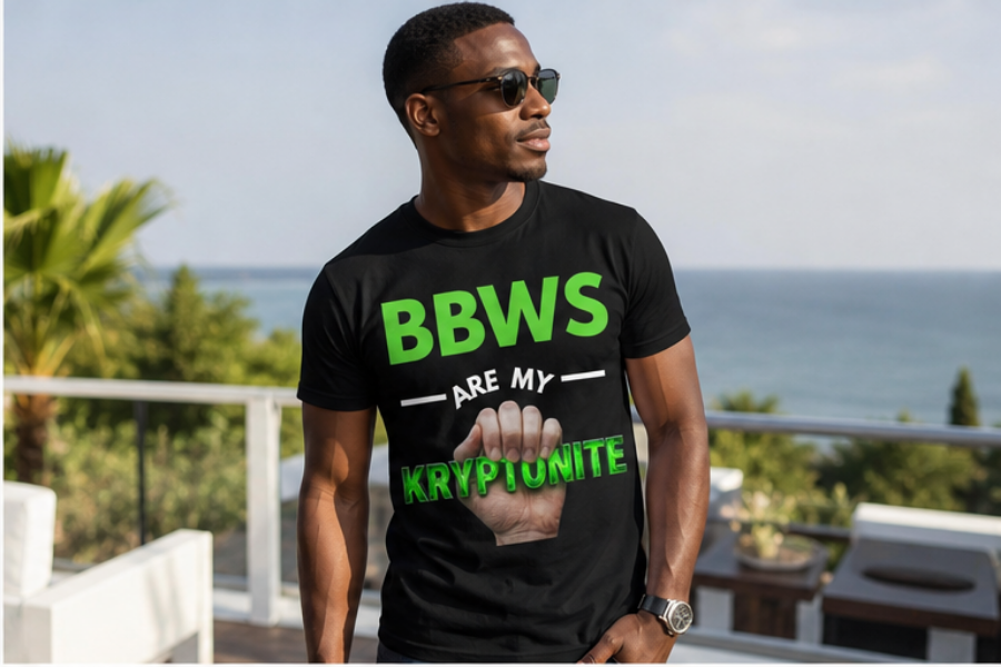 BBWS Are My Kryptonite T-Shirt — Funny Bold Graphic Tee for BBW Fans