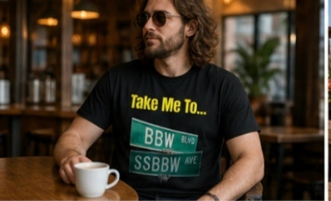 Take Me To... BBW Blvd T-Shirt — Funny Street Sign Graphic Tee